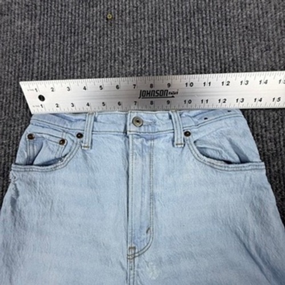 Abercrombie&Fitch Curve Love 90s Straight Ultra High Rise Jean Light Wash 27/4R - Picture 6 of 13